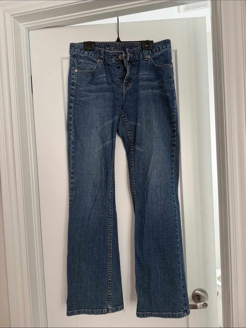 Roots Women's Flared Jeans in Dark Blue Denim